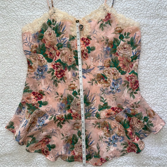Vintage Gold Label Victoria’s Secret lace nightie nightgown slip floral pink L - Picture 8 of 9